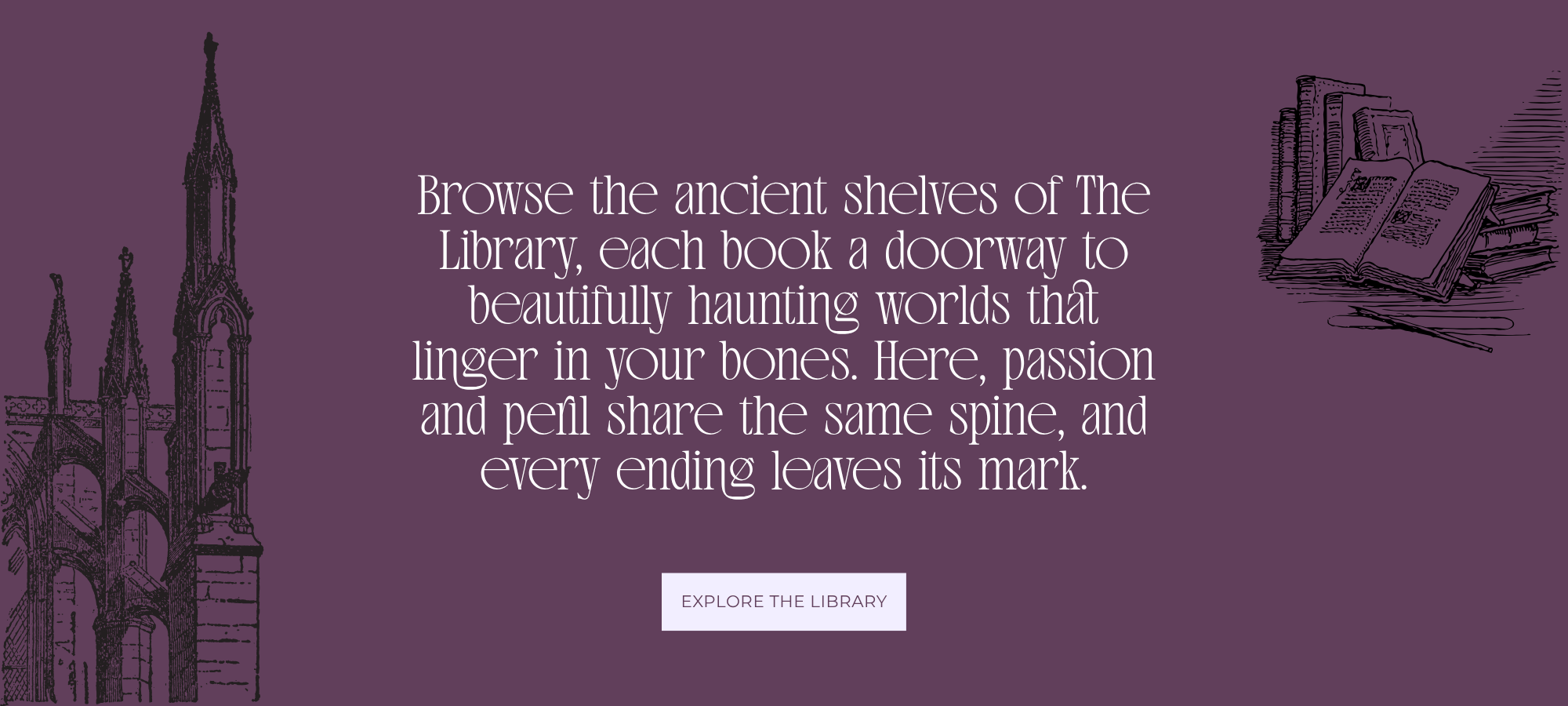 Purple background with text and silhouette of a crow on a branch